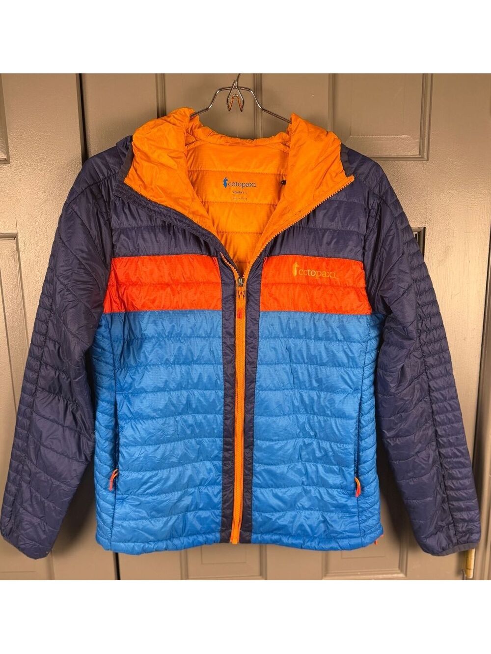 Cotopaxi Women's Capa Insulated Hooded Jacket Colorblock Puffer Size S